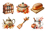 Kitchen-Themed Autumn Clipart Bundle, an Illustration by Daily.Designs (Thumbnail 2 of 5)