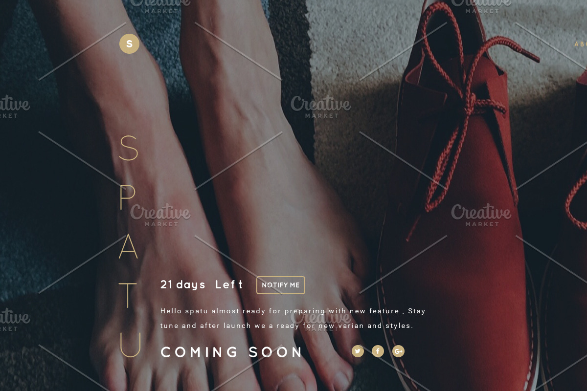 Spatu Coming soon template, a Templates & Theme by Kayytechin Shop (Photo 2 of 5)