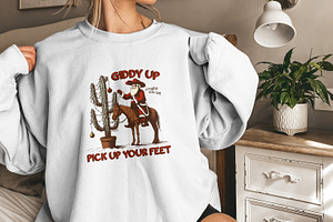 Giddy Up Jingle Horse PNG Digital