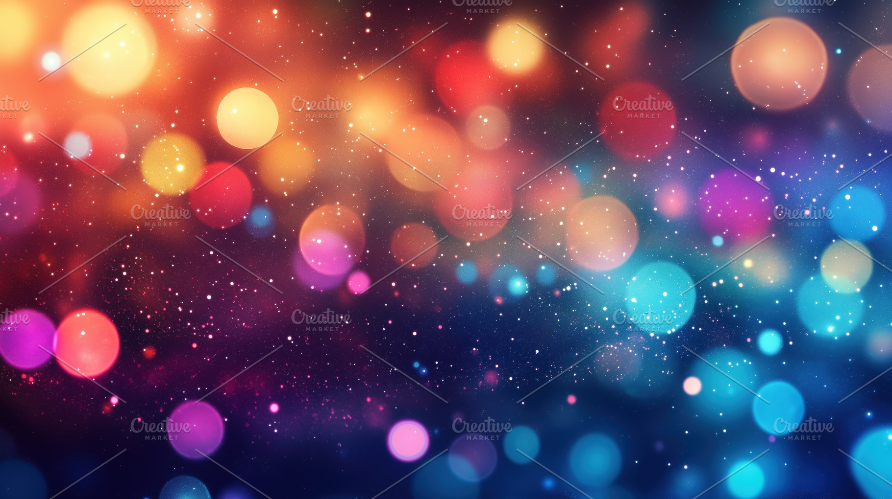 A vibrant and colorful abstract background featuring blurred bokeh lights in va, a Photo by Textures & Backgrounds