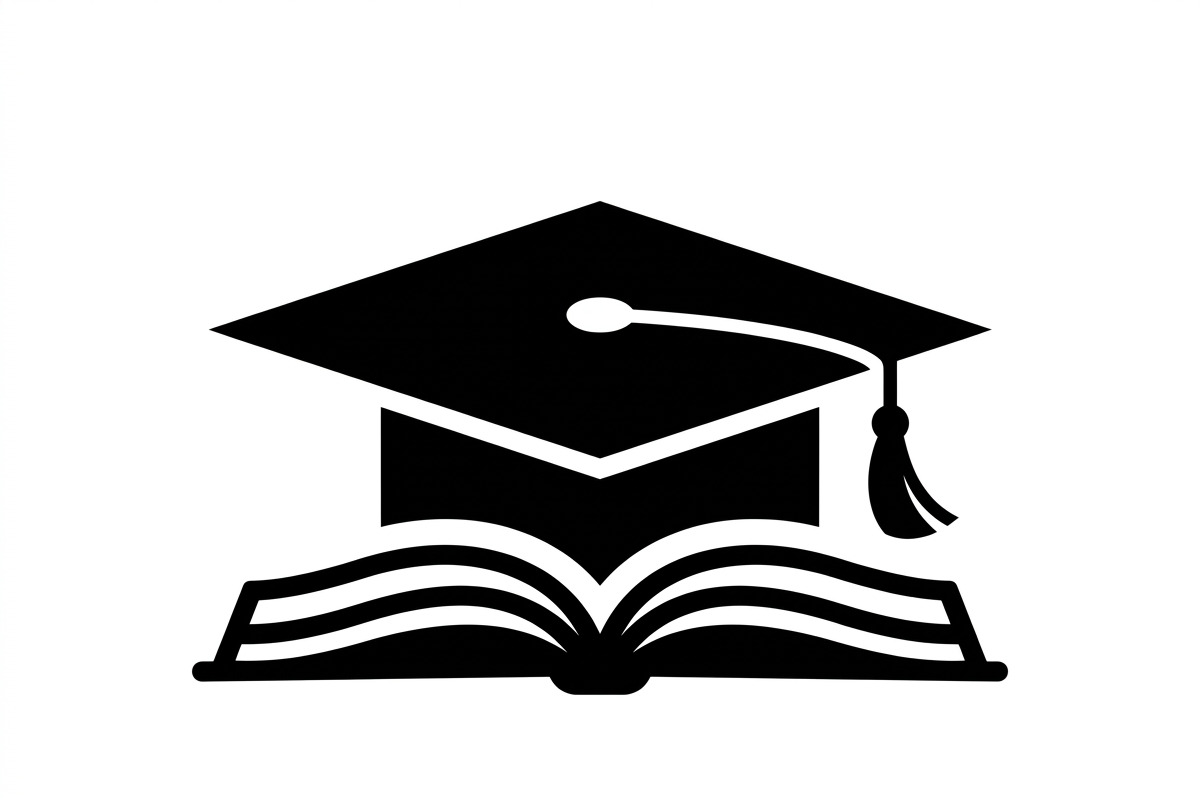 50 Graduation Cap and Book, an Education Illustration by Amazin_art (Photo 24 of 28)