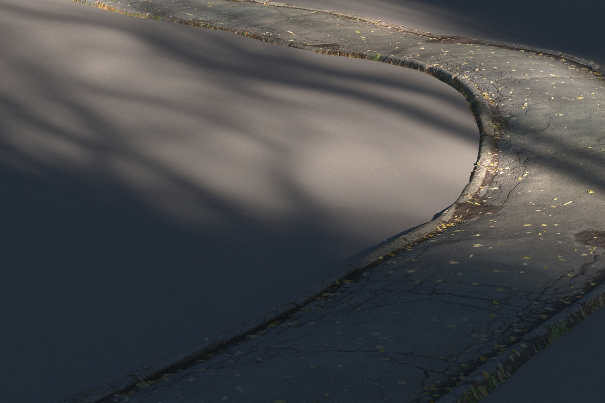 Cracked asphalt path, a Textures & Material 3D Model by happy brush (Photo 7 of 7)