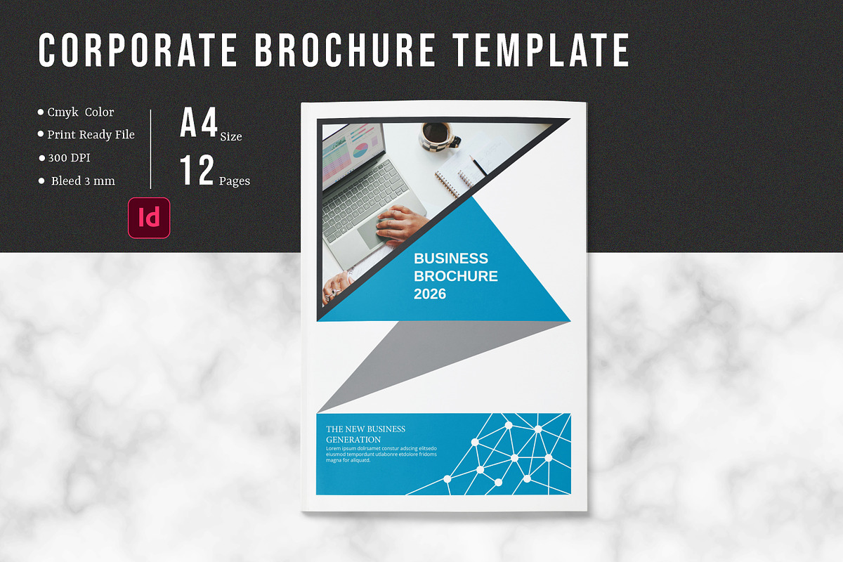 Corporate Brochure Template, a Brochure Template by Template Shop (Photo 1 of 8)
