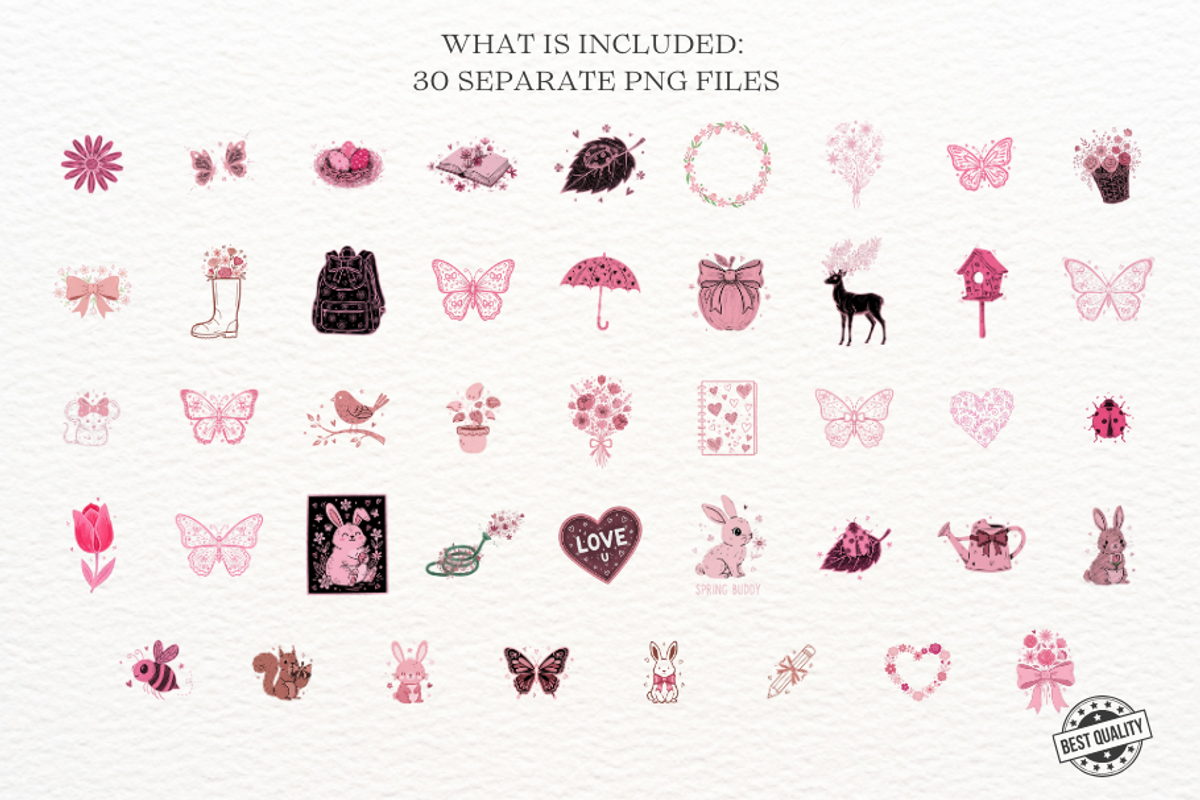 Whimsical Soft Pink Spring, an Illustration by Markicha Art (Photo 4 of 7)