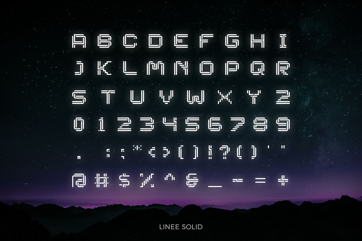 Linee Font - Scifi & Modern Look preview 4