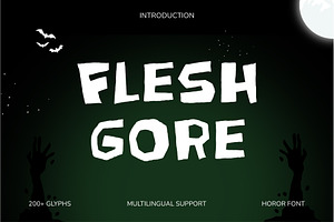 Horror Gaming – Fleshgore Font