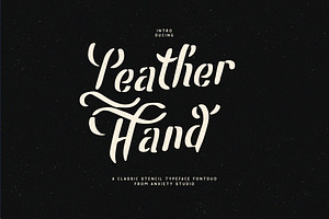Leatherhand Stencil Fontduo