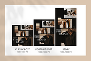 Dark Aesthetic Instagram Templates, a Social Media Template by Templates Boutique (Thumbnail 8 of 9)