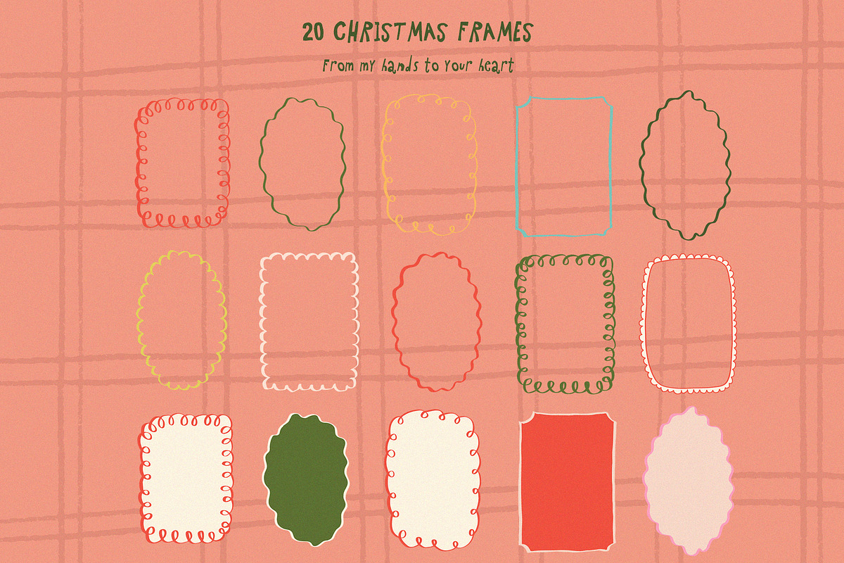 Whimsical Christmas hand drawn set, a Seasonal Illustration by Madiwaso (Photo 11 of 12)