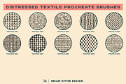 Distressed Textile Procreate Brushes, a Brush Add-On by Brian Ritter Design (Thumbnail 9 of 9)
