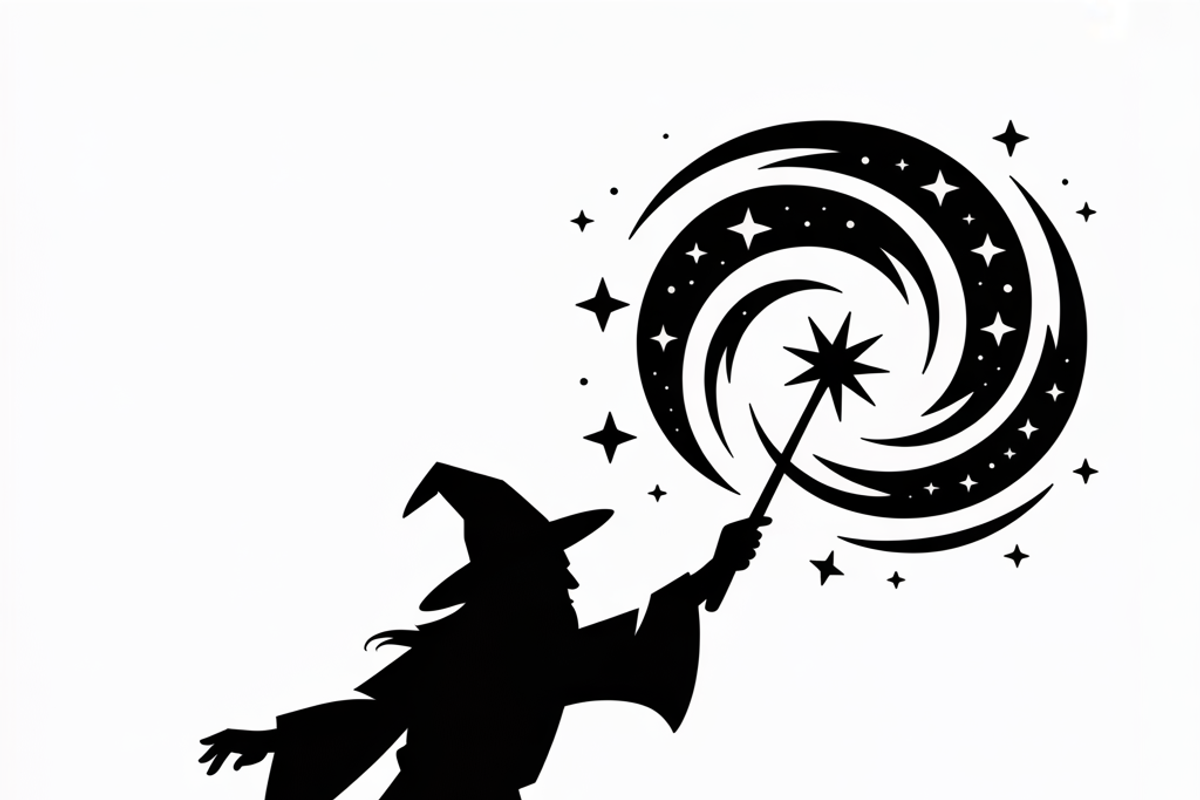 silhouette a mysterious wizard, an Illustration by Amazin_art (Photo 15 of 19)