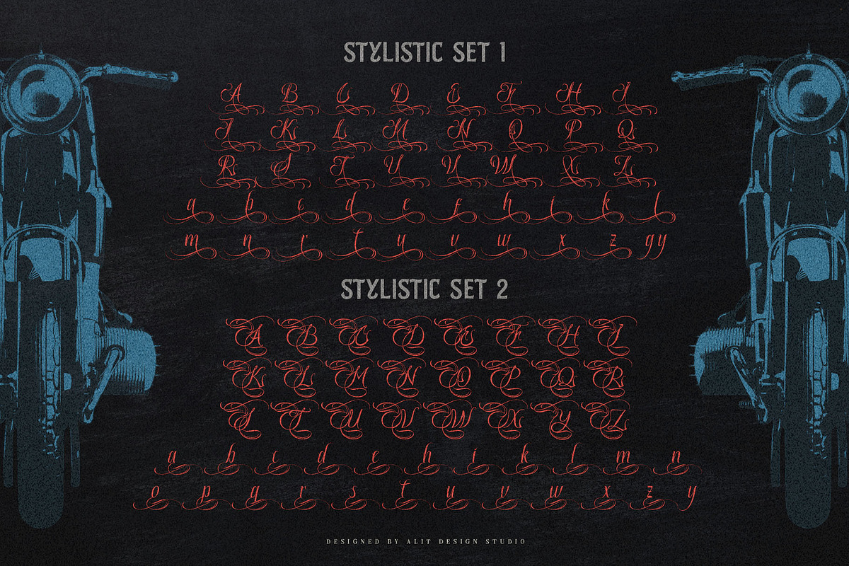 Thousand Familia, a Script Font by alit design (Photo 3 of 15)