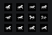 60 Horse Silhouette Logo Bundle, a Branding & Logo Template by Vectorium Studio (Thumbnail 9 of 11)