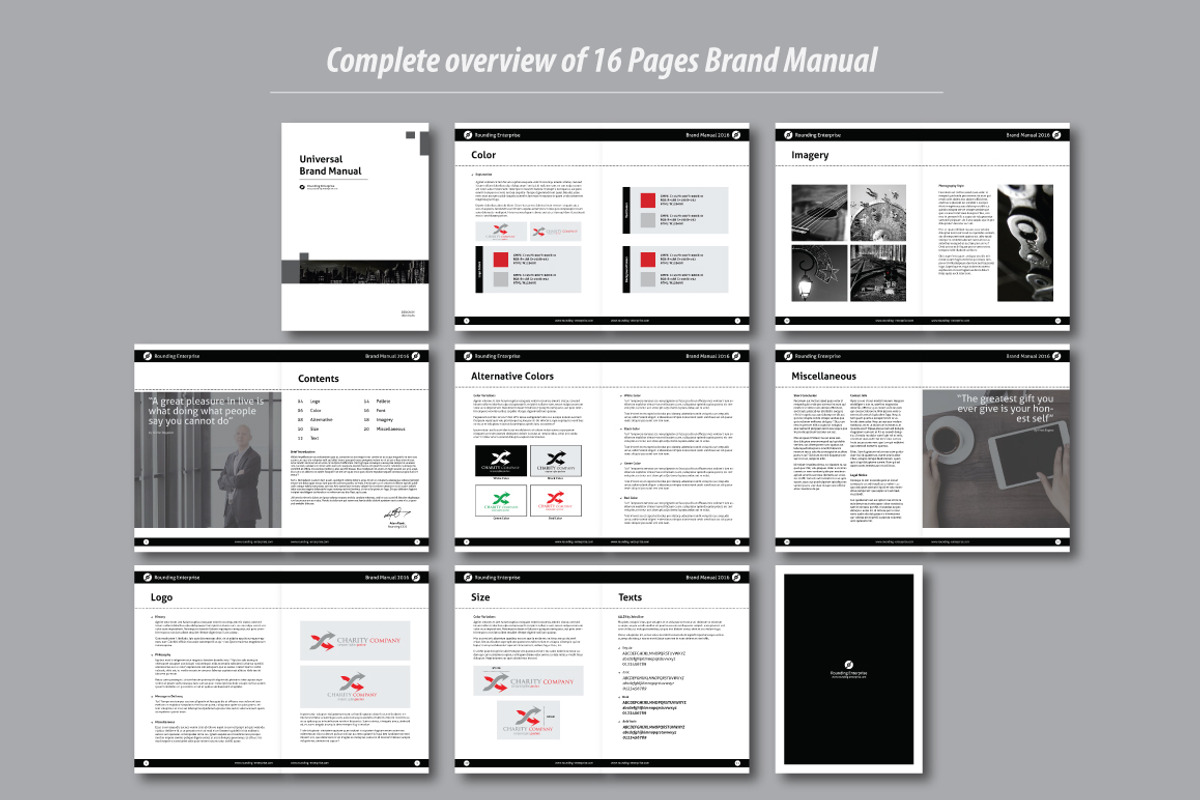 Universal Brand Manual, a Brochure Template by voryu (Photo 6 of 6)