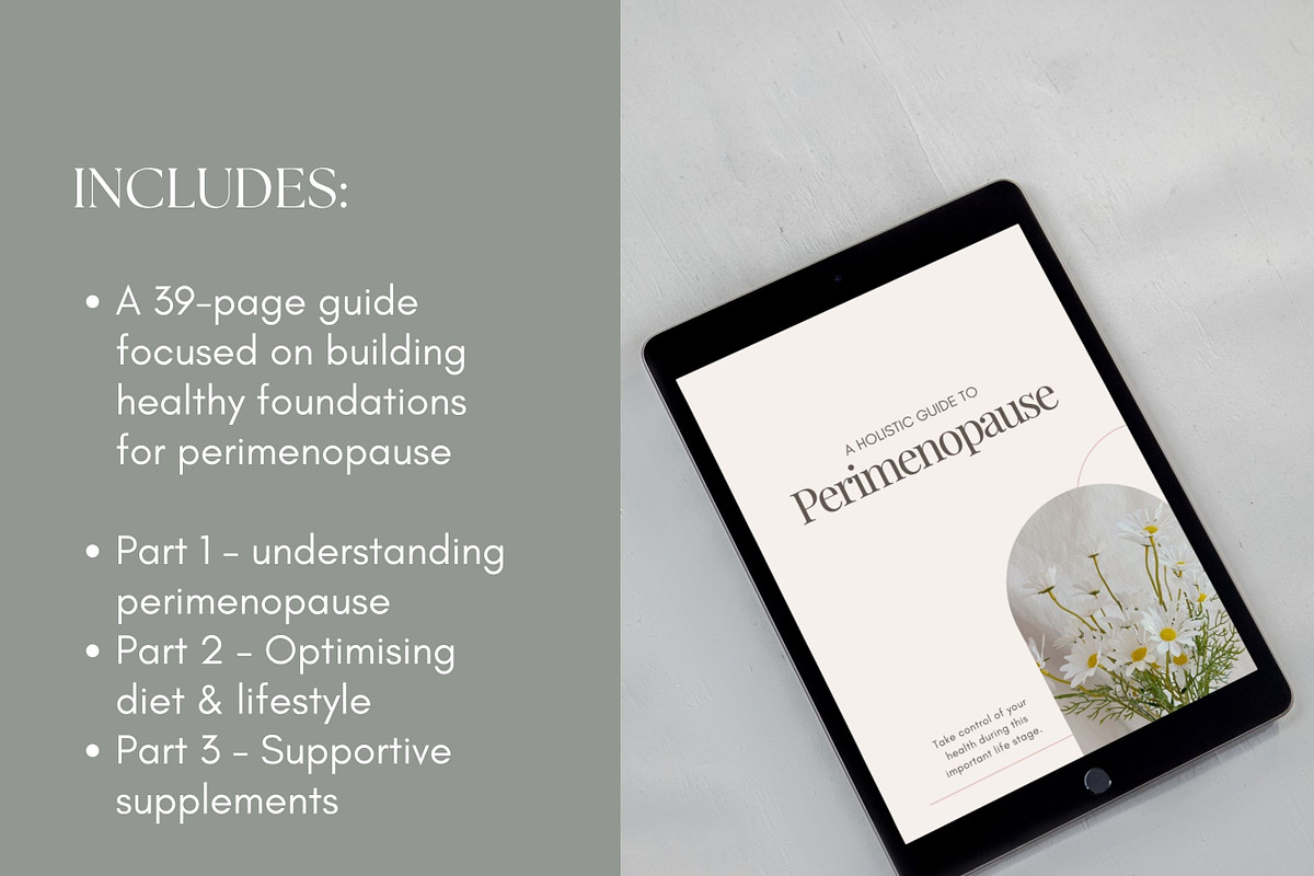 Perimenopause Ebook Canva Template, a Presentation Template by Naturopath Hub (Photo 2 of 9)