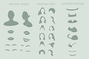 Abstract Women Portrait brushes, a Brush Add-On by Brushed Rose (Thumbnail 2 of 3)