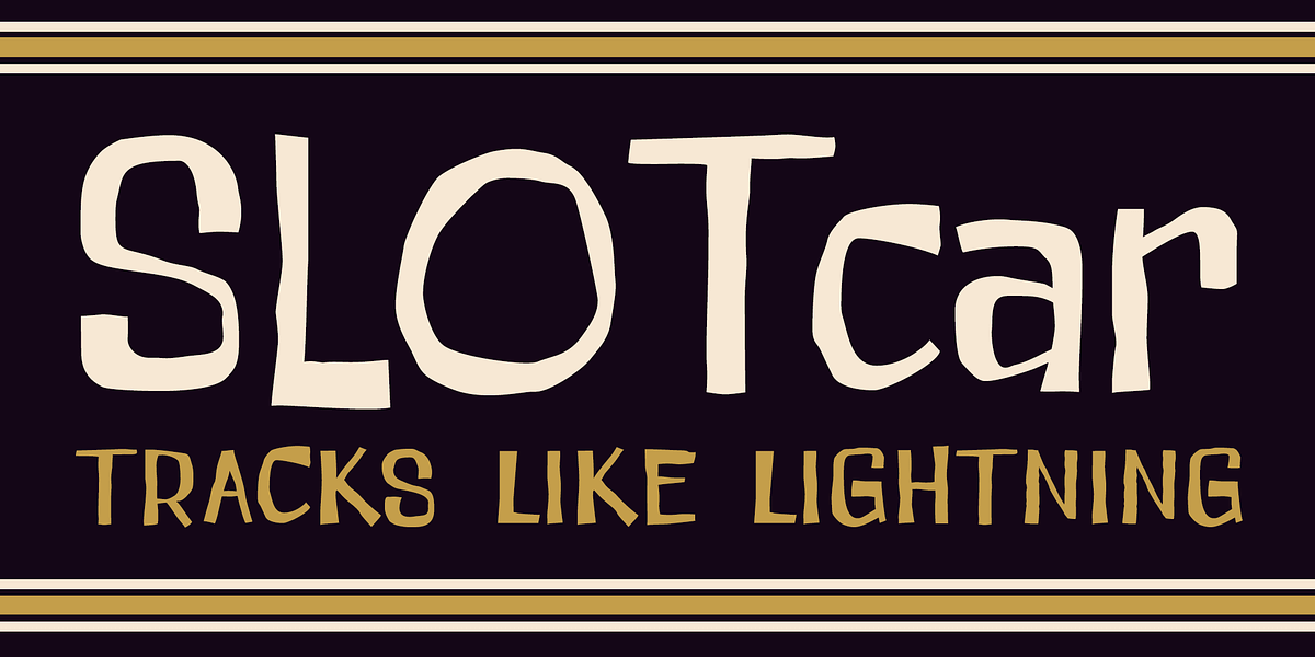 Slot Car, a Handwritten Font by One Eyed Squid (Photo 1 of 7)