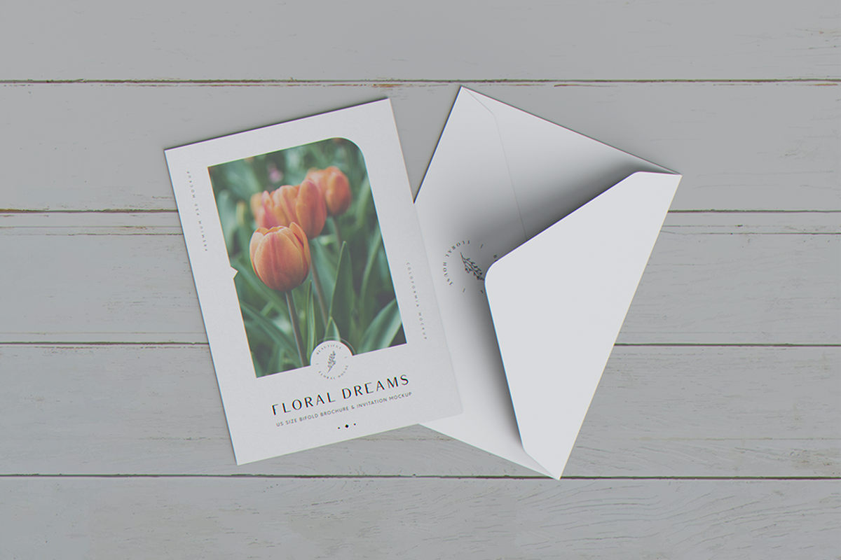 US Size Bifold Brochure MockUp, a Brochure Template by coloformia (Photo 8 of 12)