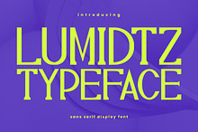 Lumidtz Sans Serif Display Font