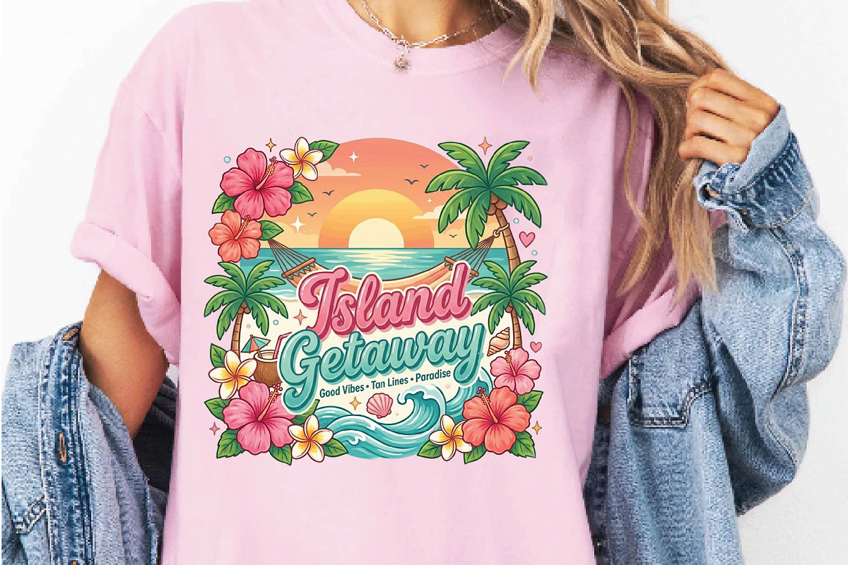 Island Getaway Tropical Beach PNG, a Seasonal Illustration by DreamPrint404 (Photo 4 of 6)