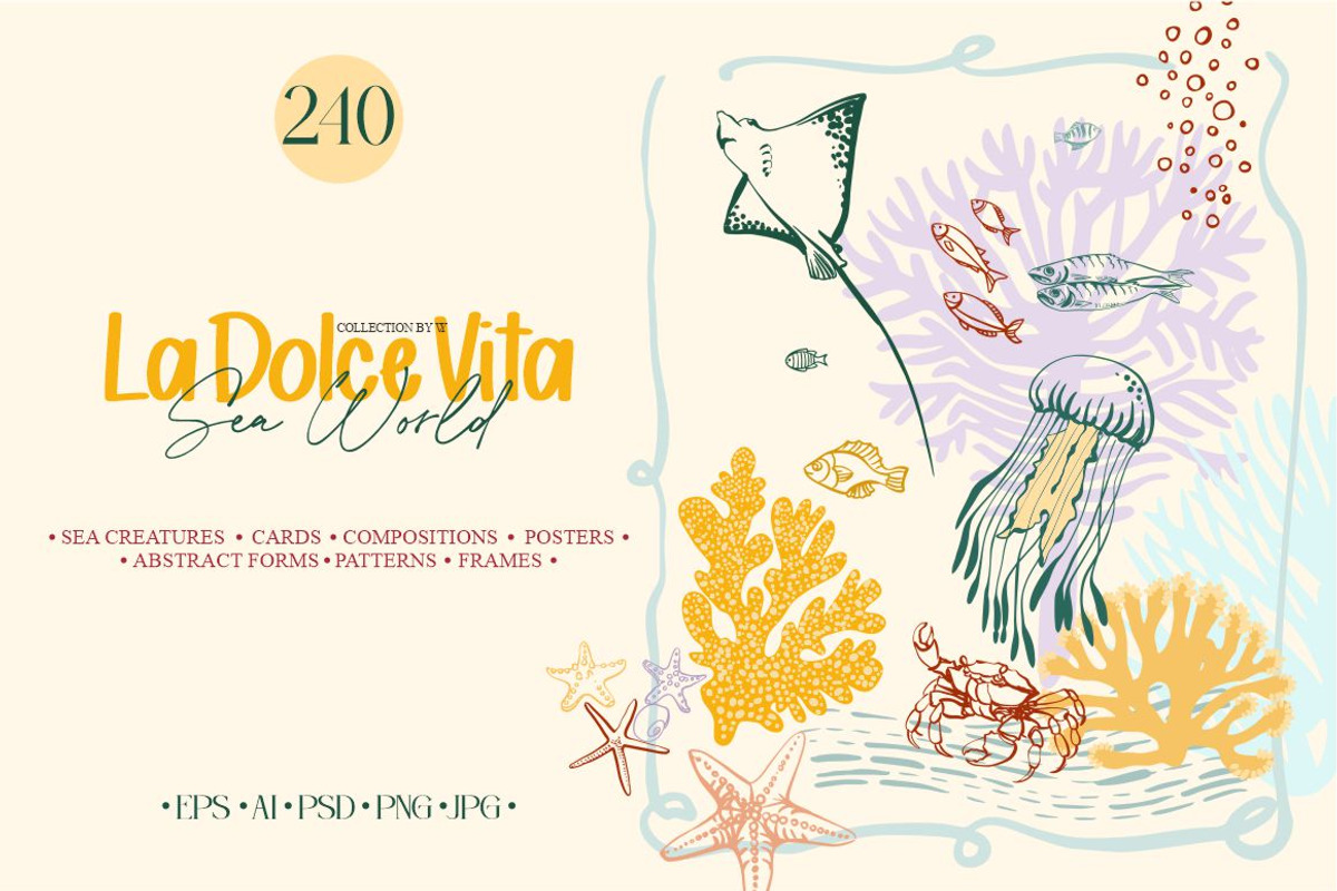 La Dolce Vita-Sea world, an Animal Illustration by Collection by VY (Photo 1 of 15)