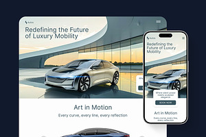 Electric Car Figma Landing Page, a Landing Page Template by Supanium Studio