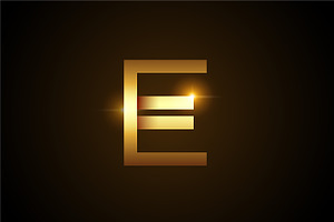 E Golden Logo