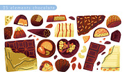 FUNKY CHOCOLATE, a Food Illustration by Elliko shop (Thumbnail 3 of 6)