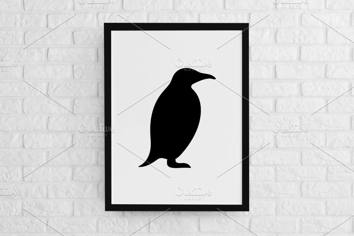 Penguin Silhouette SVG, an Animal Illustration by newminddesign (Photo 2 of 3)