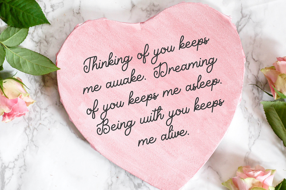 Mavalentine - Handwritten Font, a Script Font by PuriCreative (Photo 7 of 10)