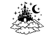 Fantasy Castle Cloud Moon Bundle, an Object Illustration by Gaye Art (Thumbnail 16 of 30)