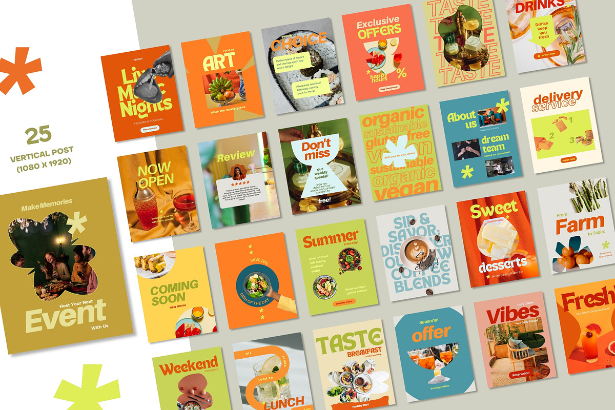 Perfect Taste Social Media Kit, a Social Media Template by Cat In Colour (Photo 8 of 8)