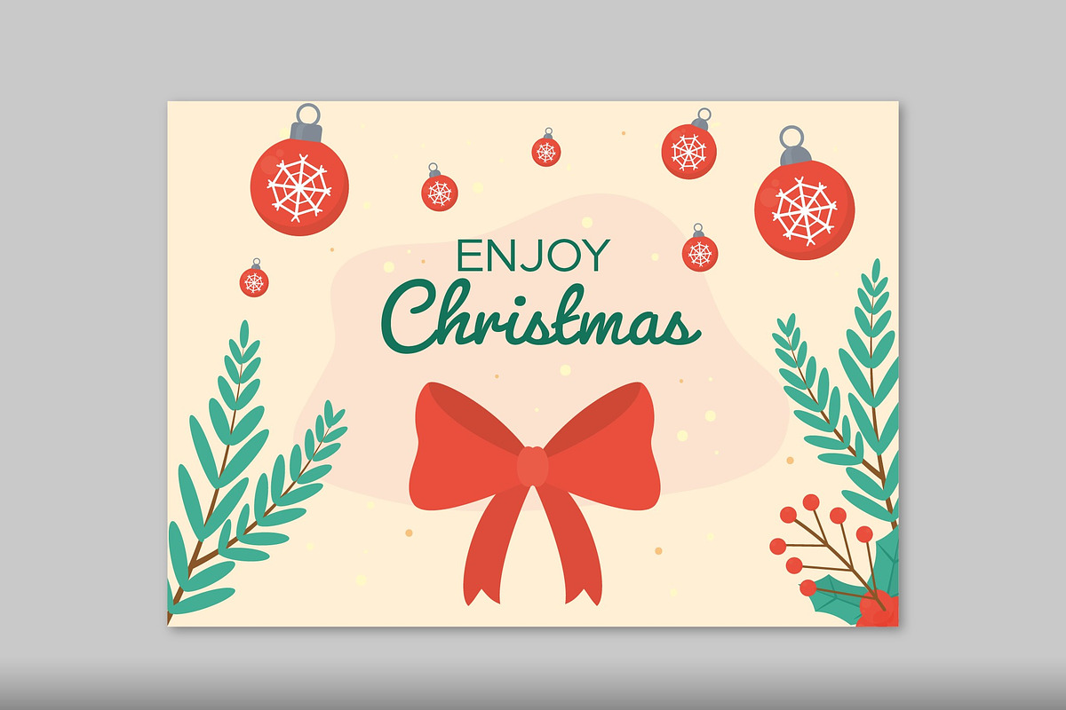 Merry Christmas Greeting Cards, a Templates & Theme by studiogstock (Photo 5 of 5)