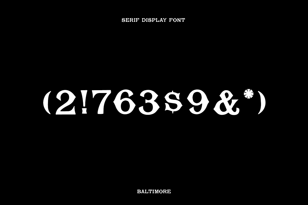 Baltimore | Serif Display Font, a Serif Font by Rough Patch Studio (Photo 6 of 7)