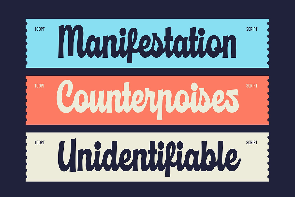 Richale a Bold Retro Script Font, a Script Font by Blankids Studio (Photo 5 of 12)