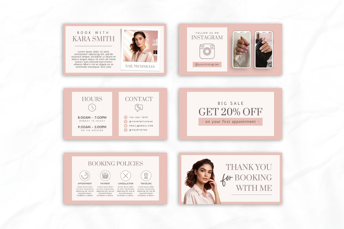 Nail Tech Acuity Scheduling • Canva, a Websites & App Template by OniriqveDesigns (Photo 3 of 8)