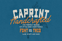 Caprint - Handcrafted Font Trio