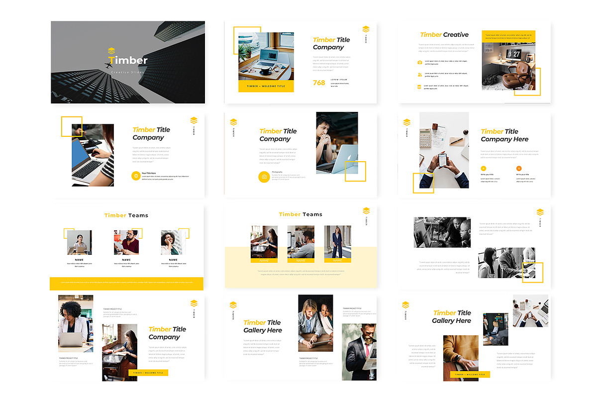 Timber - Powerpoint Template, a Presentation Template by AQR Studio