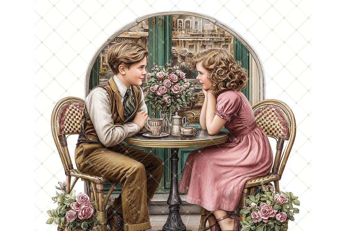 Romance Time Clipart JPG, a Person Illustration by Memories By Lea (Photo 20 of 20)