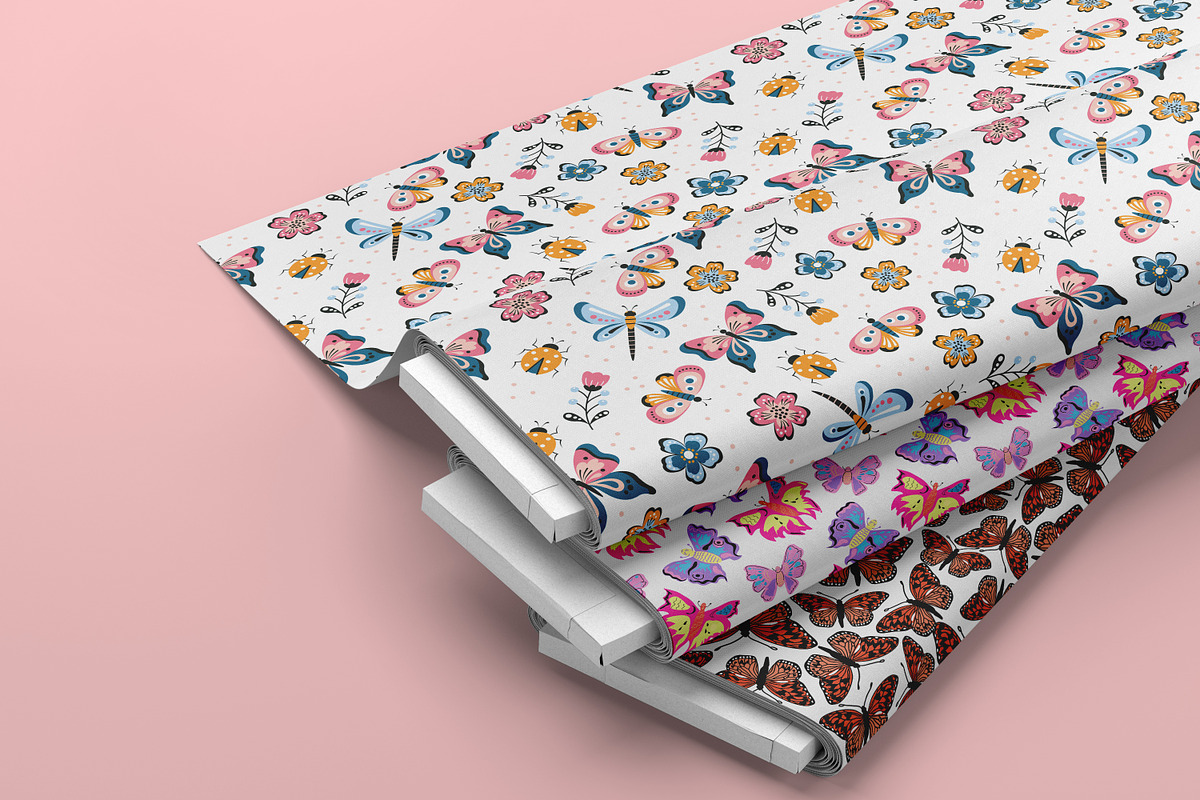Butterfly Seamless Pattern, a Pattern Graphic by Digital Studio (Photo 4 of 11)