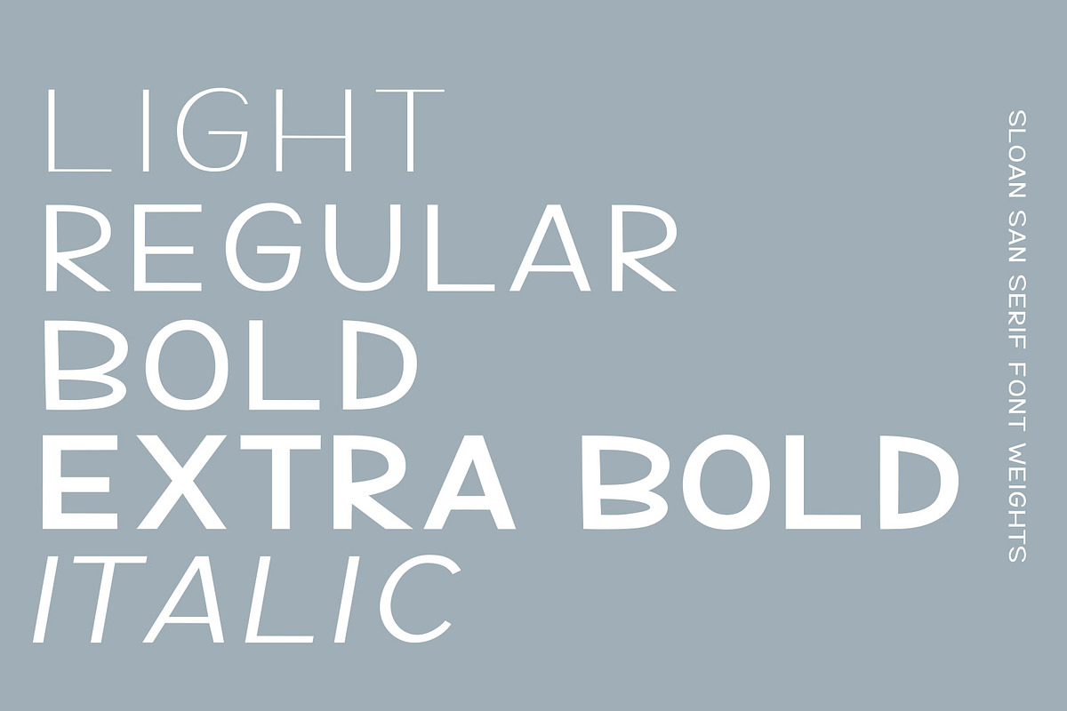 Sloan-5 fonts included preview 5