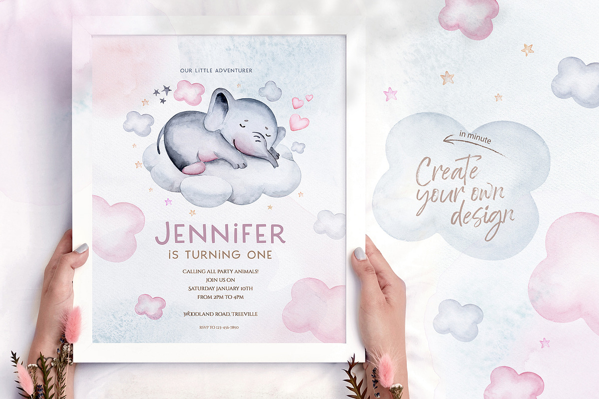 Sweet dreams watercolor collection, an Animal Illustration by Peace ART (Photo 11 of 17)