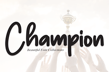 Champion | Script Font
