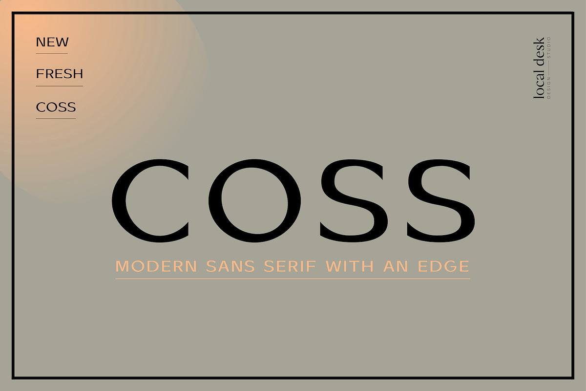 COSS – Modern & Stylish Sans, a Sans Serif Font by Local Desk Designstudio (Photo 18 of 22)