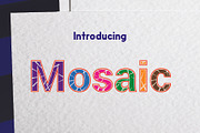 Mosaic, a Sans Serif Font by da_only_aan (Thumbnail 1 of 6)