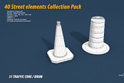 40 Street elements Collection Pack, an Architecture 3D Model by multimedia4ds (Thumbnail 63 of 70)