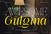 Awesome Gulgina | 18 Style Font, a Serif Font by IM Studio (Thumbnail 1 of 15)