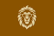 Stylish Hipster Lion Logo Sunglasses, a Branding & Logo Template by Signatoro (Thumbnail 2 of 4)