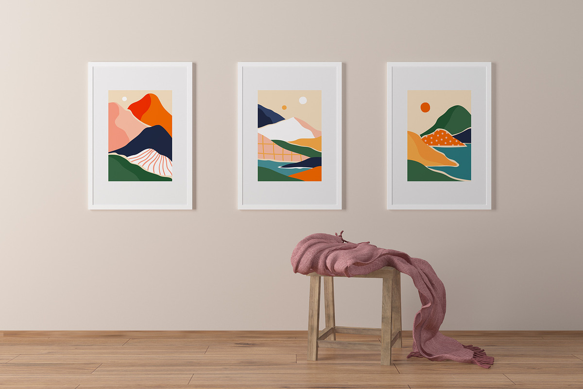 12 Landscape Postcards + more, a Decorative Illustration by Dedraw Studio (Photo 9 of 10)