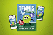 Tennis Championship Event Flyer Set, a Flyer Template by The Good Store (Thumbnail 1 of 2)